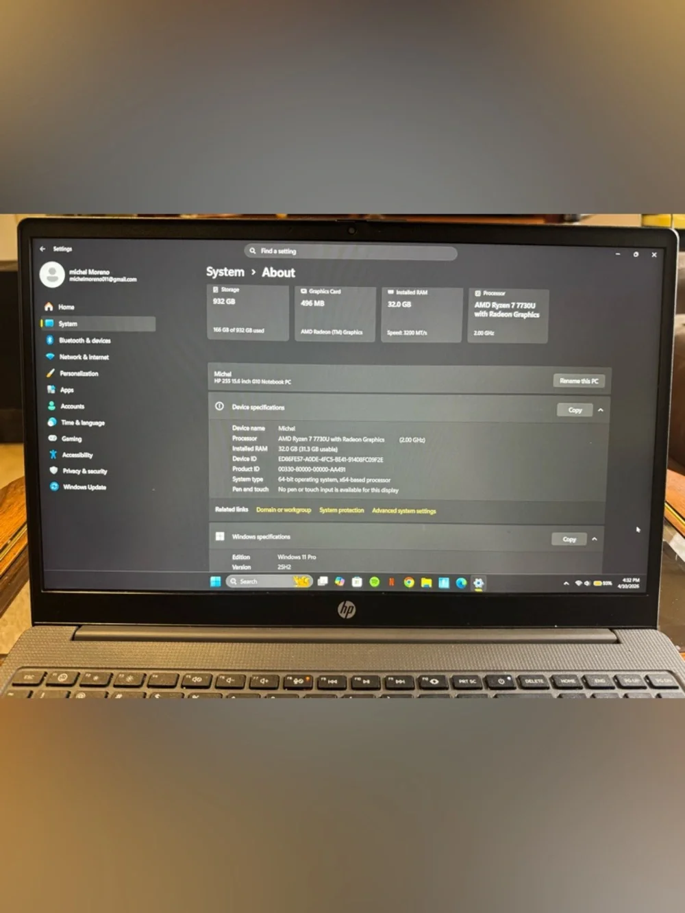 Office HP 15.6